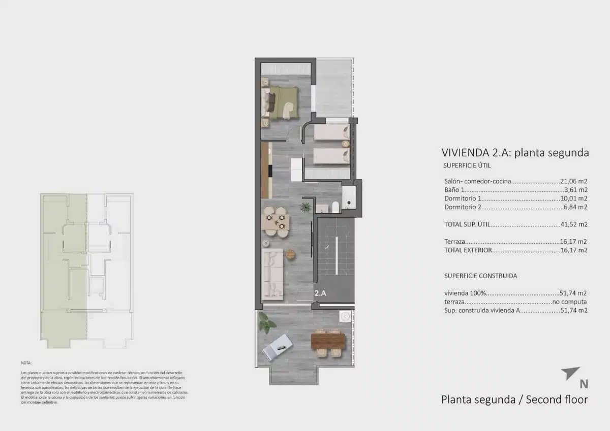 2 chambre Penthouse à vendre à Pilar de la Horadada avec piscine - 350 000 € (Ref: 9872117)