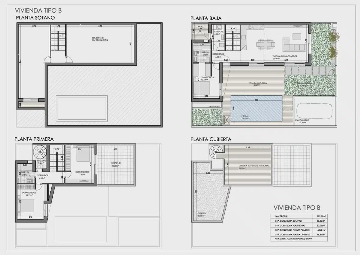 3 soverom Kjedet enebolig til salgs i Bigastro - € 368 000 (Ref: 9872165)