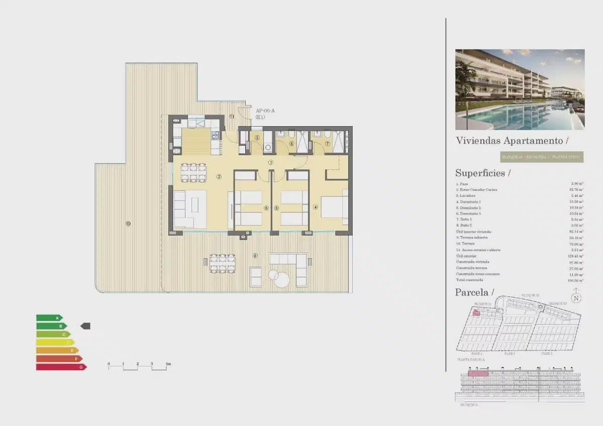 3 slaapkamer Penthouse te koop in Muchamiel / Mutxamel met zwembad - € 437.000 (Ref: 9897053)