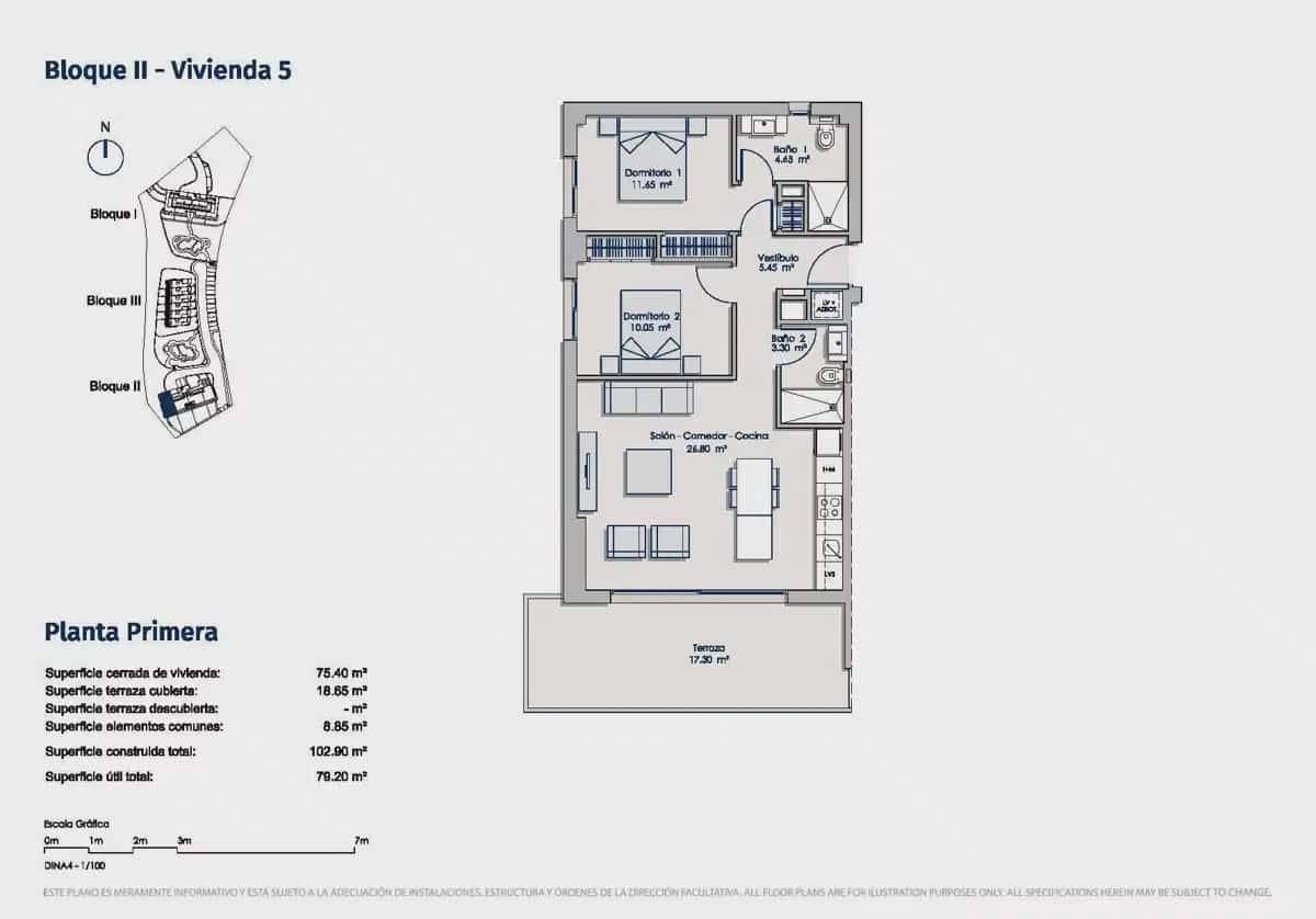 2 Zimmer Apartment zu verkaufen in Finestrat mit Pool Garage - 385.000 € (Ref: 9897057)