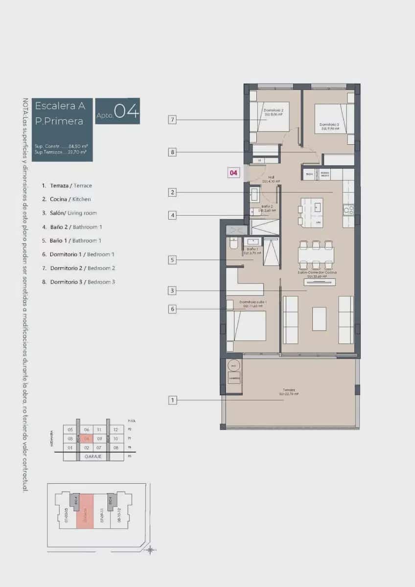 3 bedroom Apartment for sale in Benijofar with pool garage - € 329,900 (Ref: 9905101)