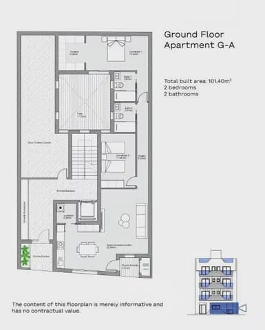 2 sovrum Lägenhet till salu i Centro - Muelle Pesquero, Torrevieja med pool - 309 000 € (Ref: 9905103)