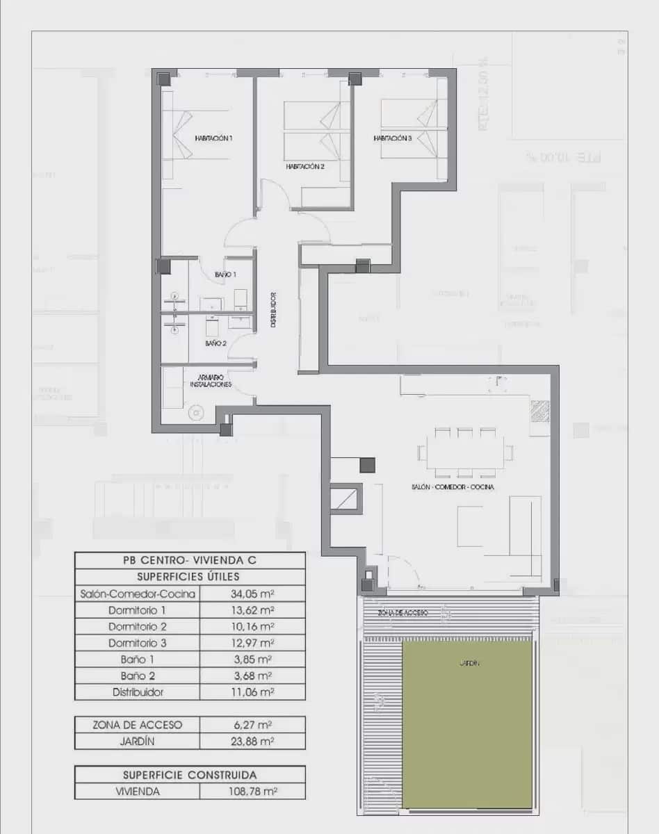 Apartamento de 3 habitaciones en La Villajoyosa / Vila Joiosa en venta - 335.000 € (Ref: 9928733)