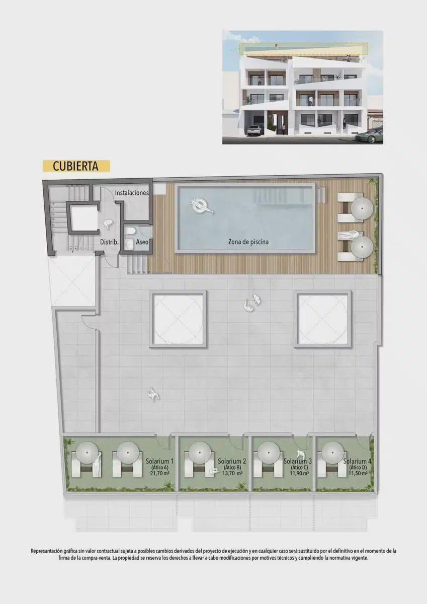2 Zimmer Apartment zu verkaufen in Torrevieja mit Pool Garage - 260.000 € (Ref: 9932614)