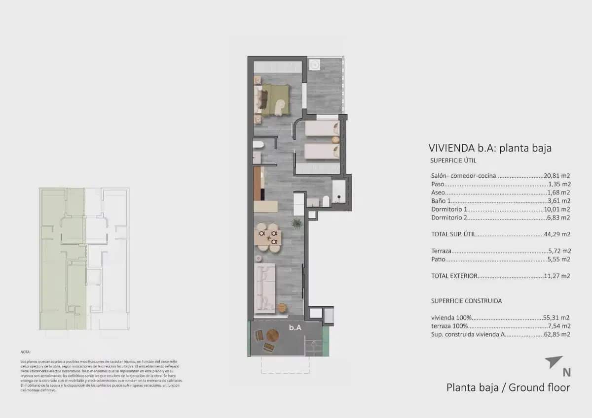 2 sovrum Lägenhet till salu i Pilar de la Horadada med pool - 295 900 € (Ref: 9932621)