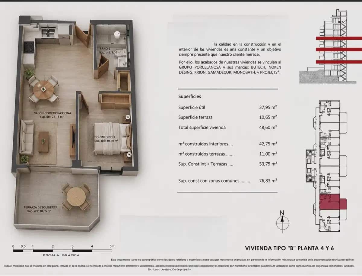1 Zimmer Apartment zu verkaufen in La Villajoyosa / Vila Joiosa mit Pool Garage - 296.750 € (Ref: 9932634)