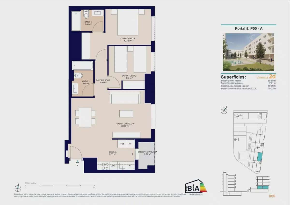 2 camera da letto Appartamento in vendita in Alicante citta con piscina garage - 265.500 € (Rif: 9932639)