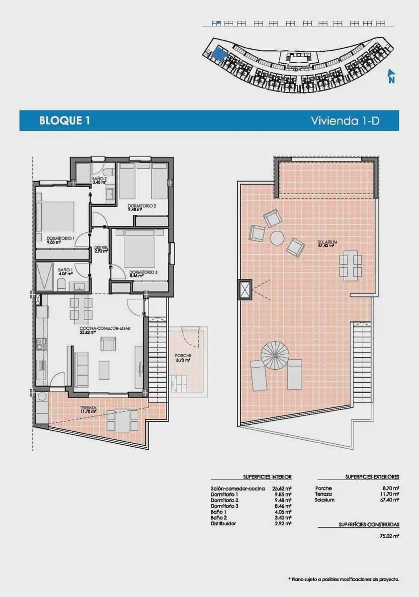 3 sypialnia Bungalow na sprzedaż w Pilar de la Horadada z basenem garażem - 299 900 € (Ref: 9932645)