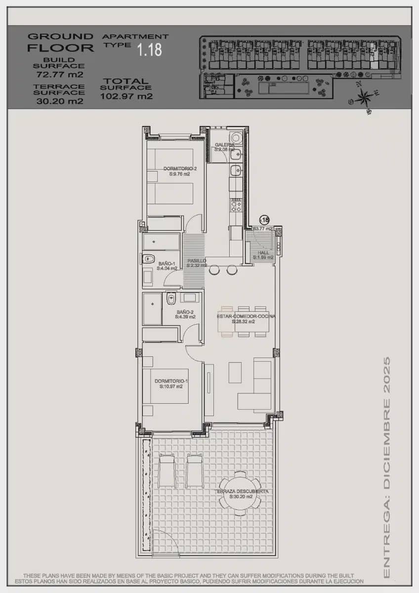 2 camera da letto Bungalow in vendita in Torrevieja con piscina garage - 270.900 € (Rif: 9932652)