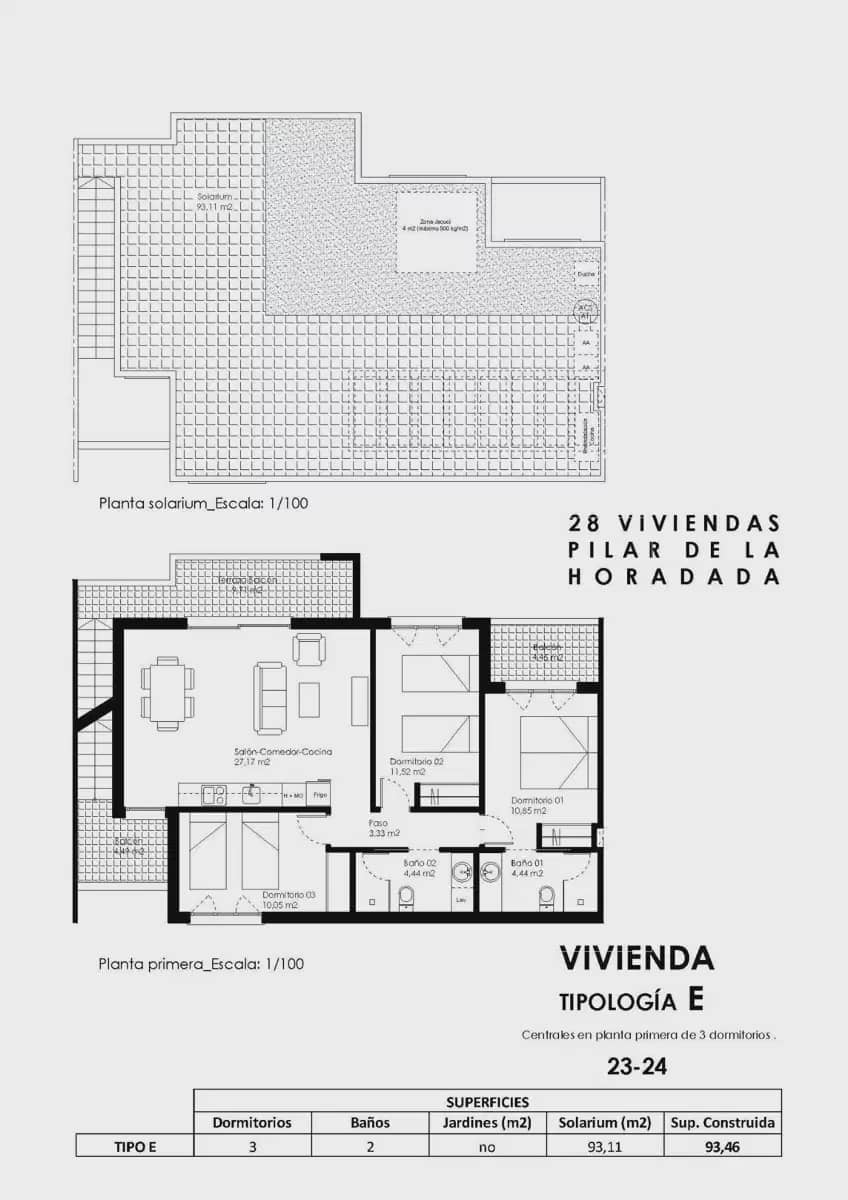 3 soveværelse Bungalow til salg i Pilar de la Horadada med swimmingpool garage - € 285.000 (Ref: 9932658)