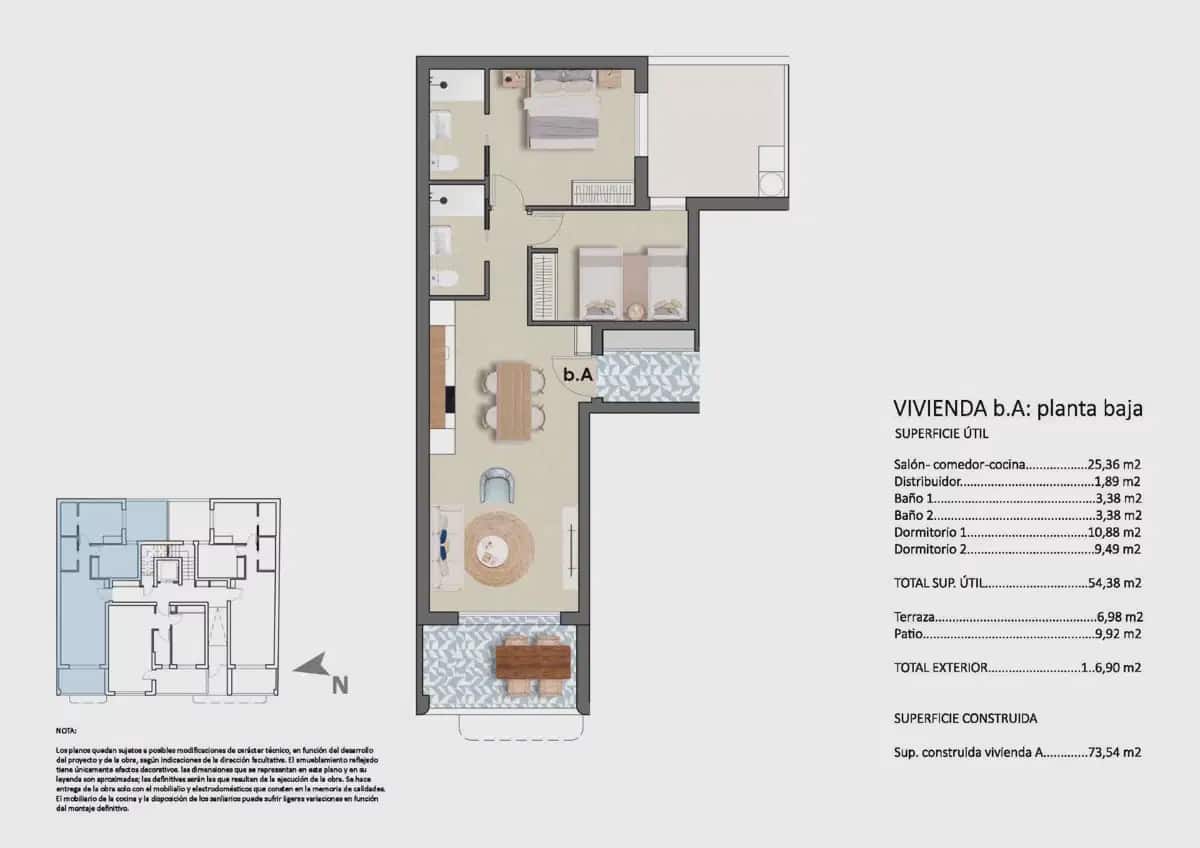 2 bedroom Apartment for sale in Pilar de la Horadada with pool - € 275,900 (Ref: 9939337)