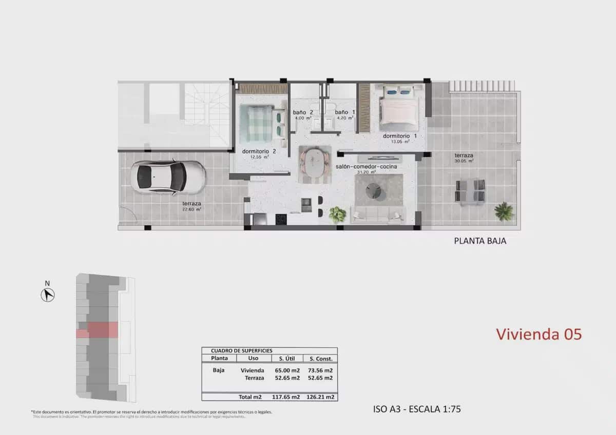 2 slaapkamer Bungalow te koop in Pilar de la Horadada met zwembad garage - € 304.900 (Ref: 9941725)
