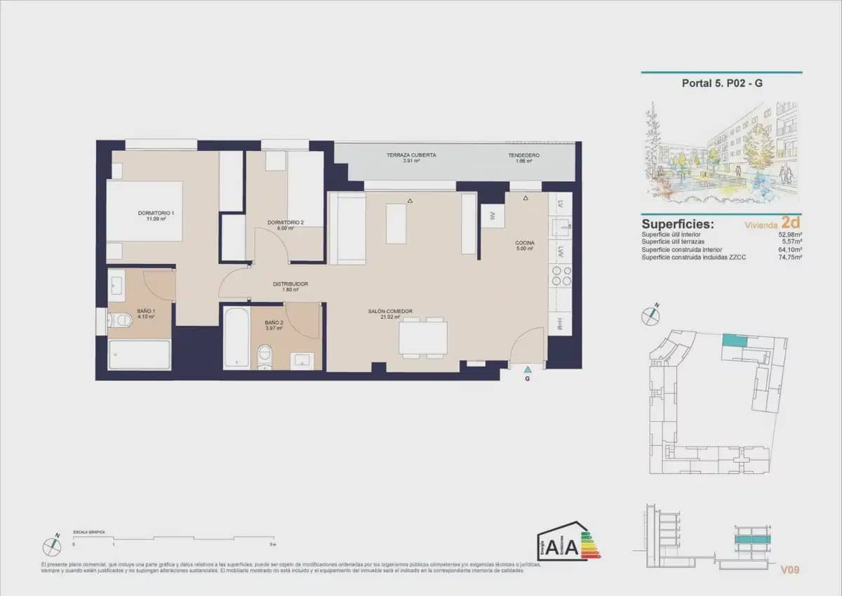2 quarto Apartamento para venda em Alicante cidade com piscina garagem - 283 500 € (Ref: 9972850)