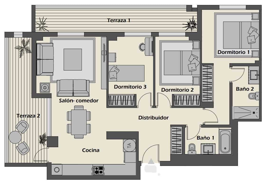3 soverom Leilighet til salgs i Nueva Andalucia med svømmebasseng garasje - € 559 000 (Ref: 9614478)