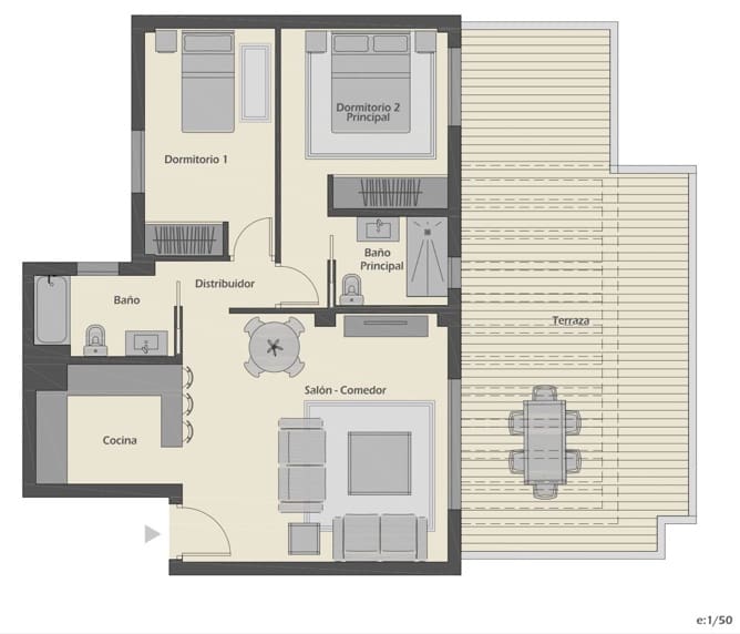 2 chambre Penthouse à vendre à Marbella avec piscine garage - 890 000 € (Ref: 9688634)