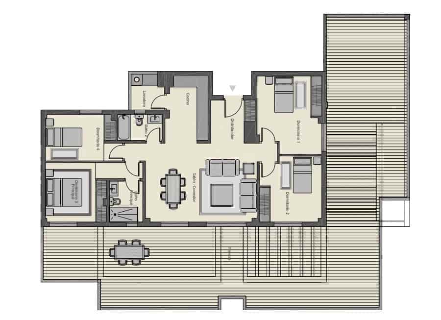 4 sypialnia Penthouse na sprzedaż w Marbella z basenem garażem - 1 690 000 € (Ref: 9688635)
