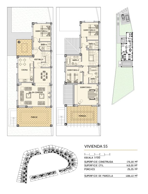 4 soveværelse Semi-Rækkehus til salg i Estepona med garage - € 869.000 (Ref: 9751478)