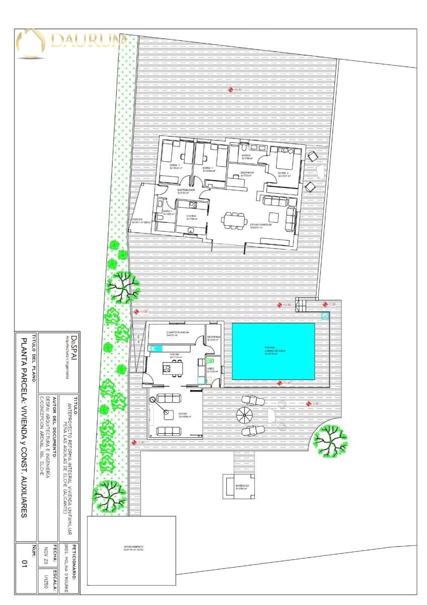 5 makuuhuone Huvila myytävänä paikassa Elche / Elx mukana uima-altaan 
autotalli - 290 000 € (Ref: 9345370)