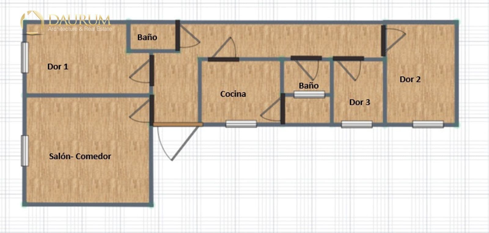 3 camera da letto Appartamento in vendita in Crevillente / Crevillent - 96.000 € (Rif: 9459654)