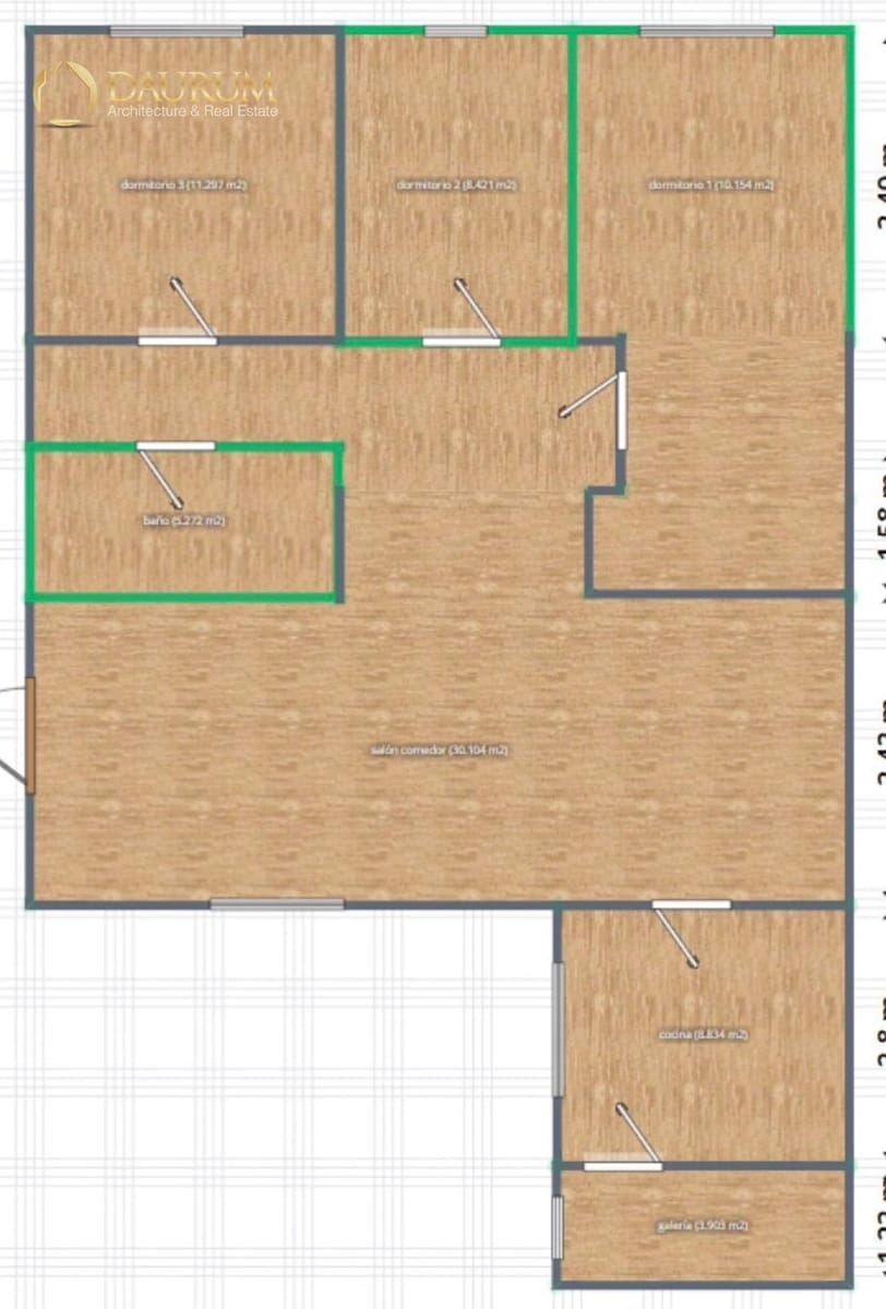 3 makuuhuone Asunto myytävänä paikassa Alicante kaupunki - 189 000 € (Ref: 9669072)