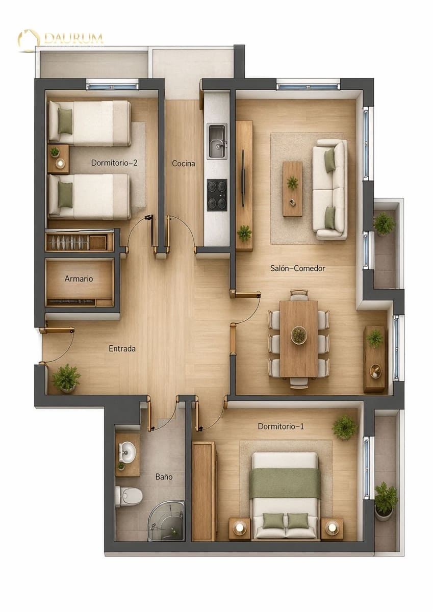 2 slaapkamer Flat te koop in Alicante stad - € 138.000 (Ref: 9797658)