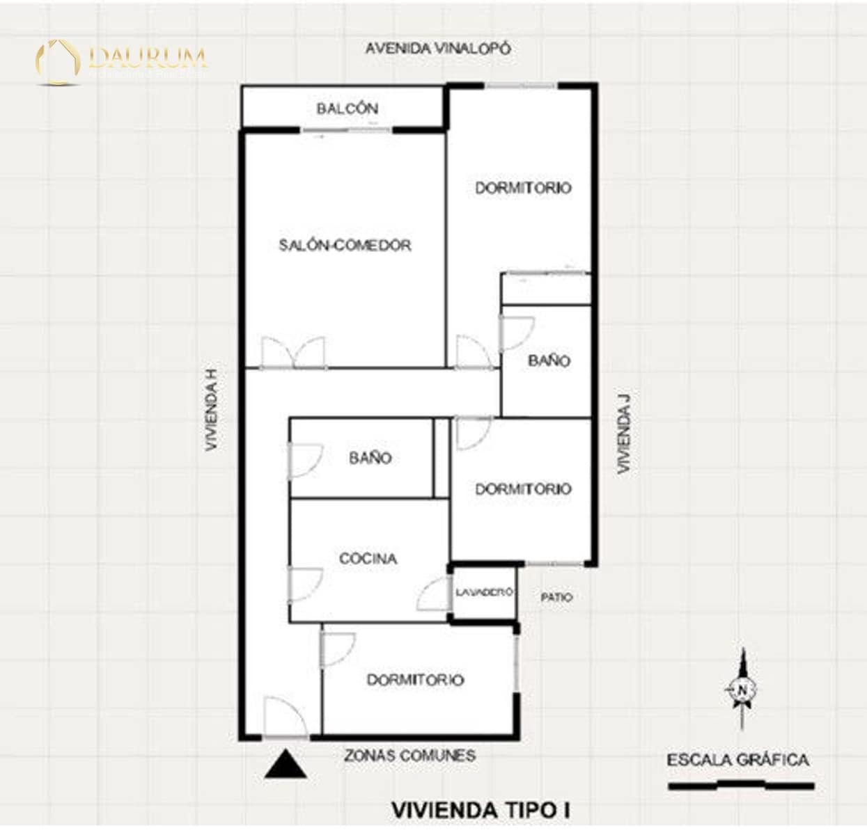 3 soveværelse Lejlighed til salg i Novelda med garage - € 169.000 (Ref: 9809669)