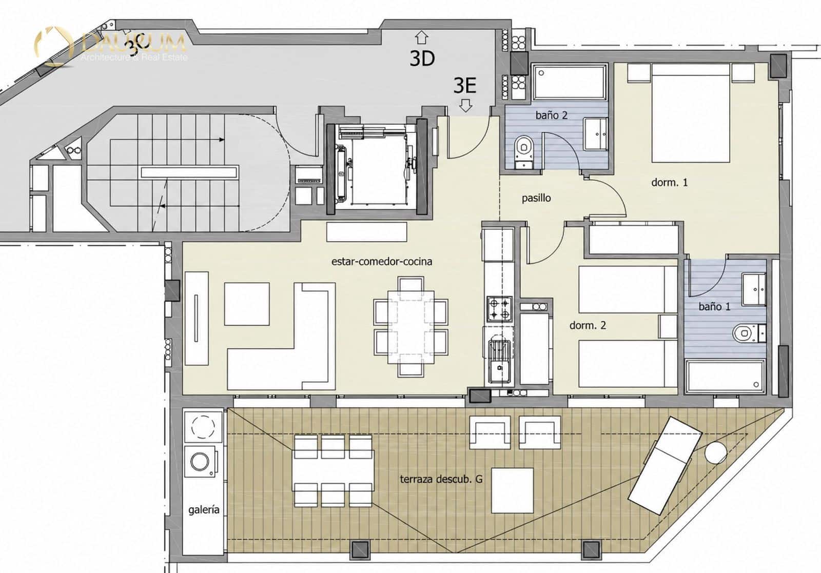 Ático de 2 habitaciones en San Vicente / Sant Vicent del Raspeig en venta con garaje - 299.000 € (Ref: 9976102)