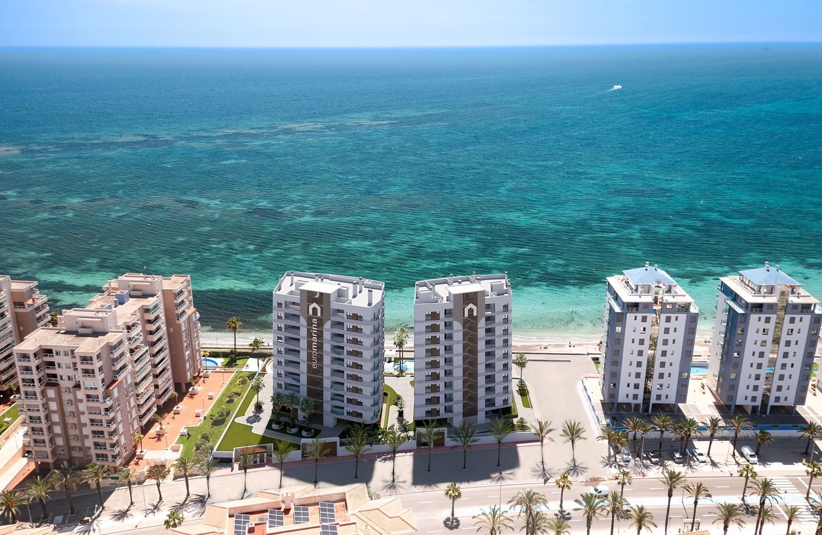 1 slaapkamer Strandappartement te koop in La Manga del Mar Menor met zwembad garage - € 286.000 (Ref: 8910261)