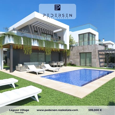 Pareado de 3 habitaciones en Torrevieja en venta con piscina garaje - 599.000 € (Ref: 9301313)
