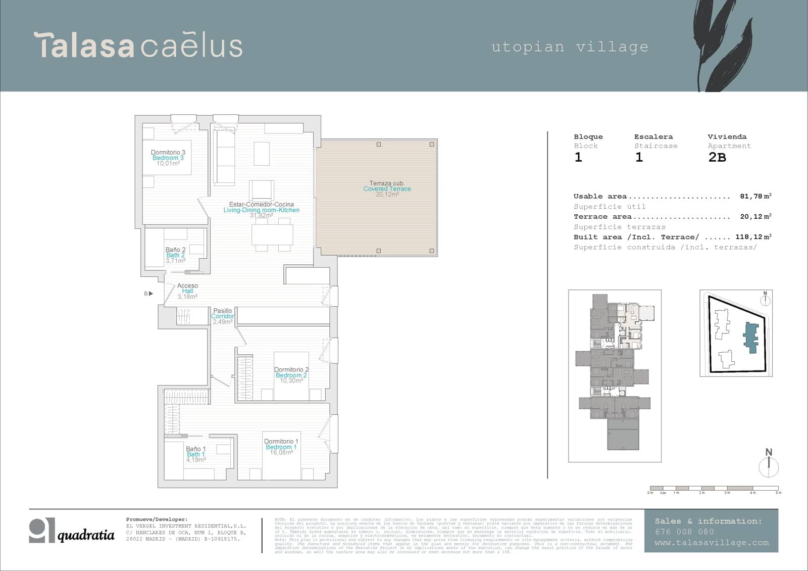 3 soveværelse Lejlighed til salg i El Vergel / Verger med swimmingpool garage - € 354.000 (Ref: 8850589)