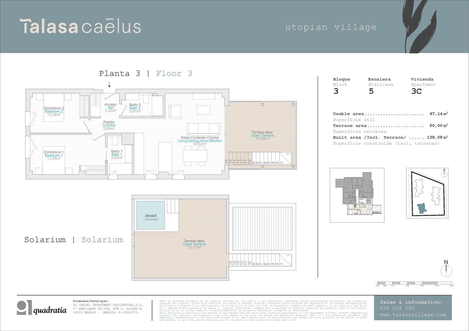 2 soveværelse Penthouse til salg i El Vergel / Verger med swimmingpool garage - € 347.000 (Ref: 8850591)