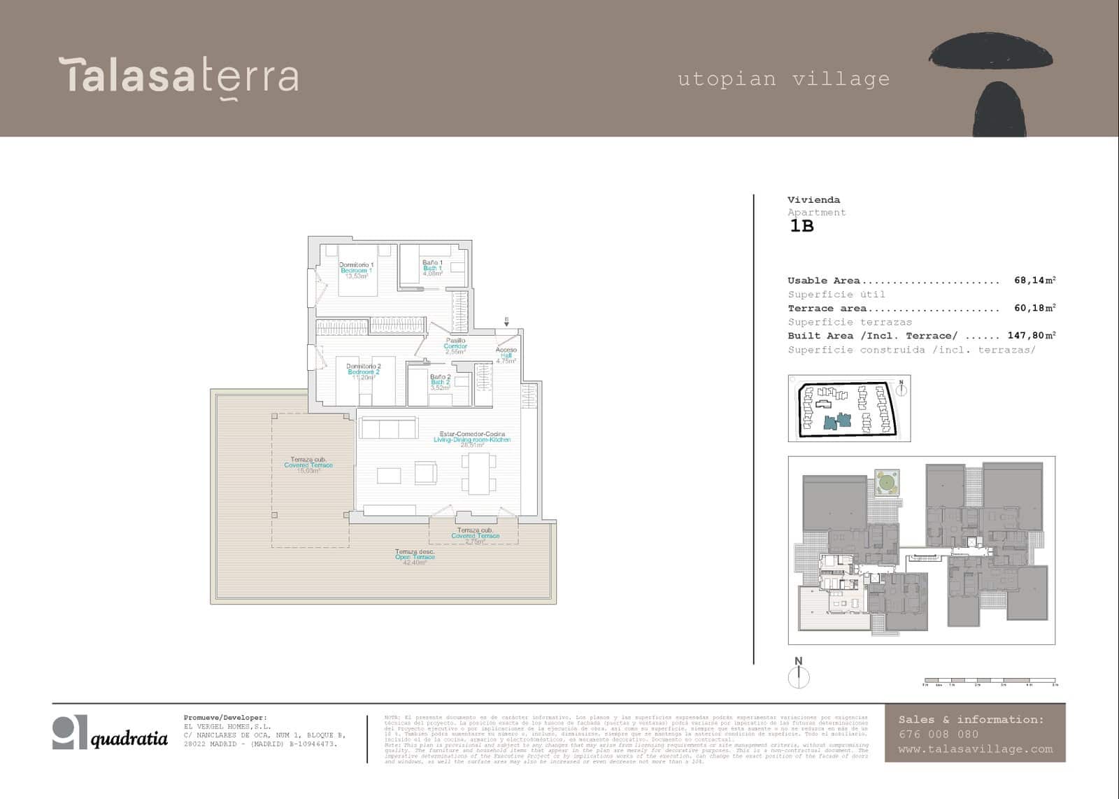 Apartamento de 2 habitaciones en Dénia en venta con piscina garaje - 360.000 € (Ref: 8850604)