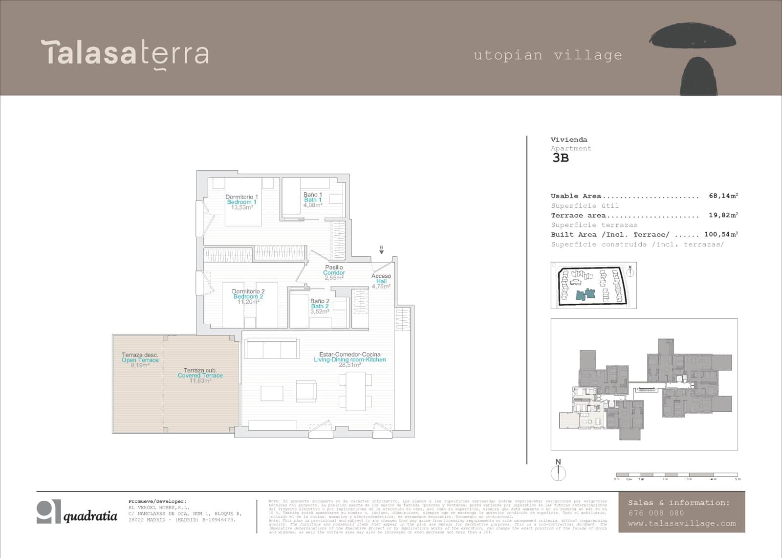 2 soveværelse Lejlighed til salg i El Vergel / Verger med swimmingpool garage - € 318.000 (Ref: 8853473)