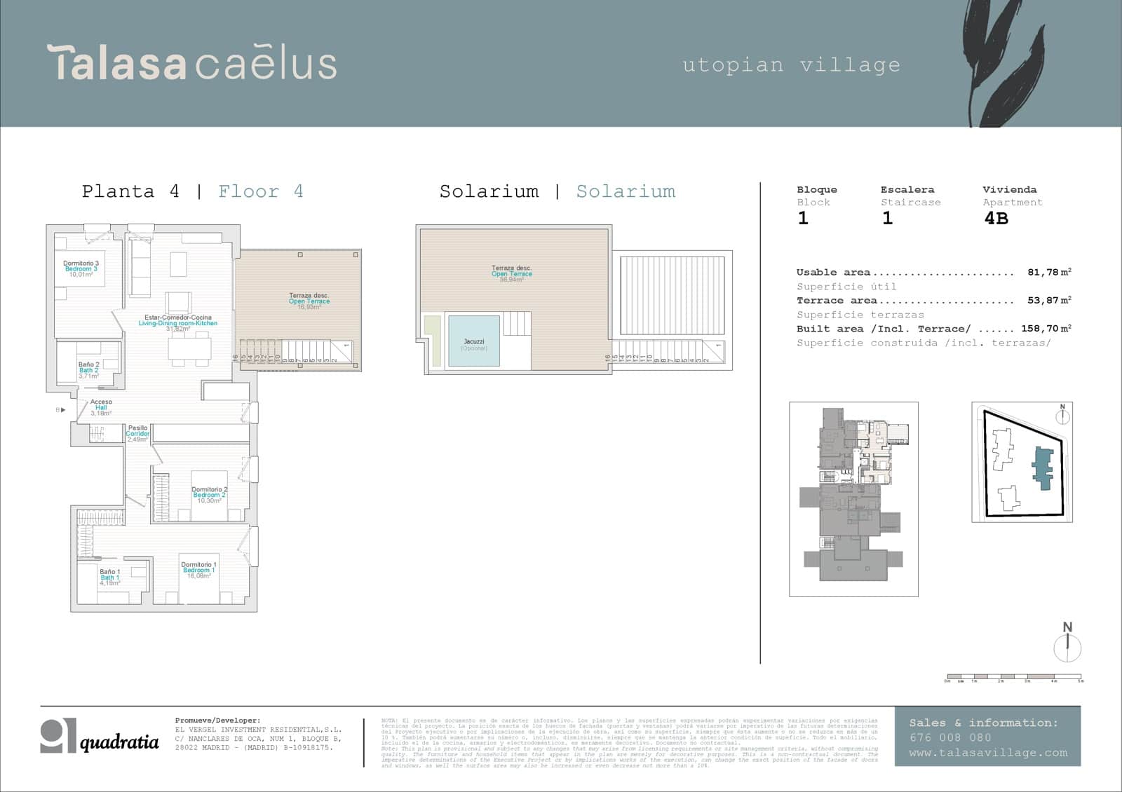 3 camera da letto Attico in vendita in El Vergel / Verger con piscina garage - 493.000 € (Rif: 8853476)