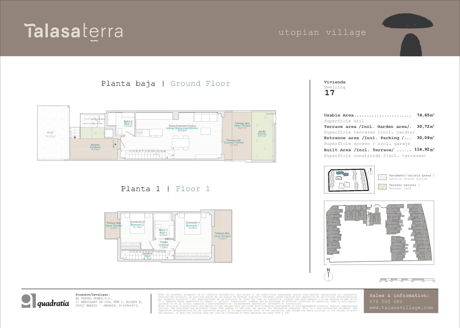 2 soveværelse Byhus til salg i El Vergel / Verger med swimmingpool garage - € 338.000 (Ref: 8853480)