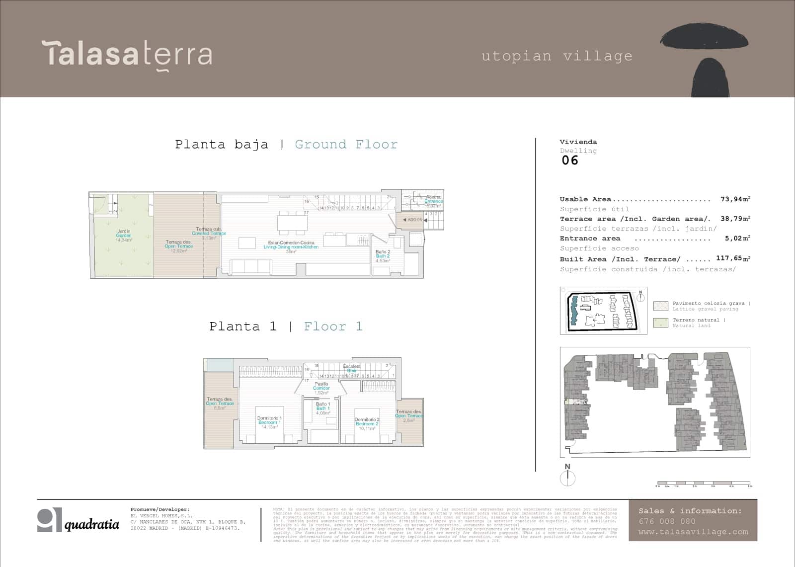 2 soveværelse Byhus til salg i El Vergel / Verger med swimmingpool garage - € 334.000 (Ref: 8853482)