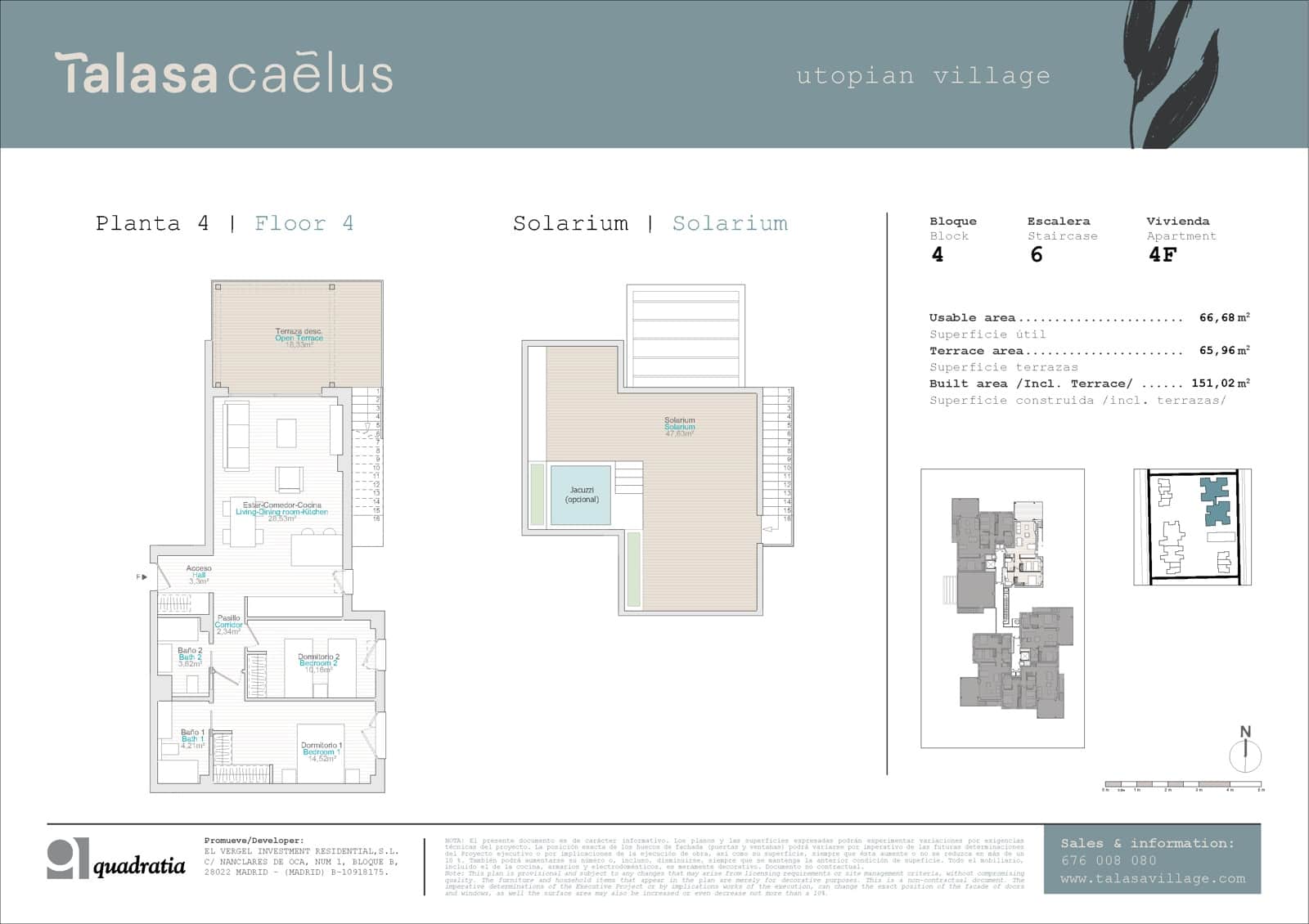 2 soveværelse Penthouse til salg i El Vergel / Verger med swimmingpool garage - € 422.000 (Ref: 8873271)