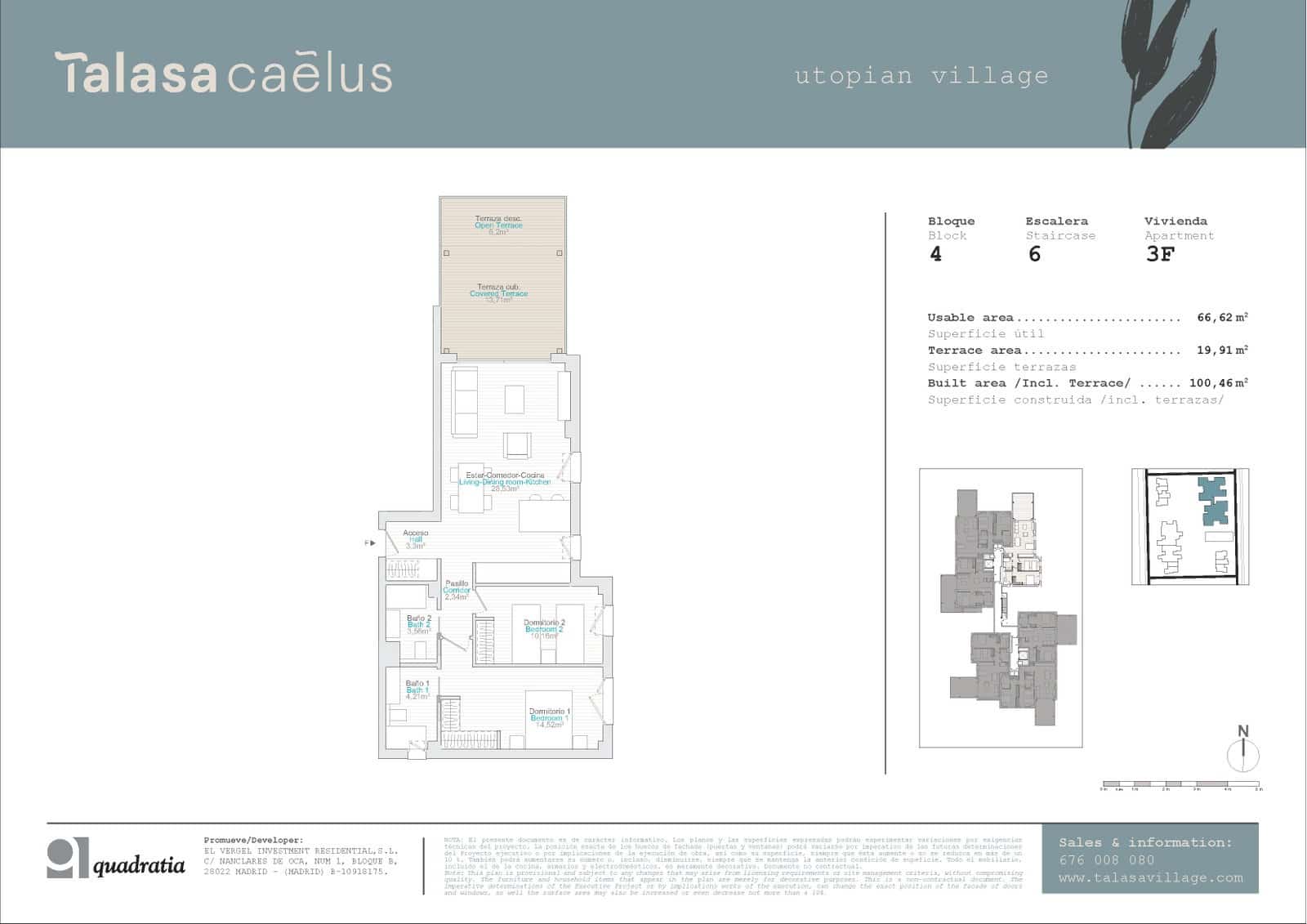 2 chambre Appartement à vendre à El Vergel / Verger avec piscine garage - 364 500 € (Ref: 8873272)