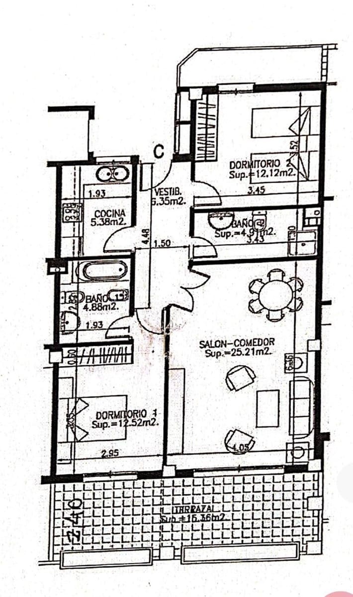 2 bedroom Flat for sale in Carvajal with garage - € 360,000 (Ref: 9826659)