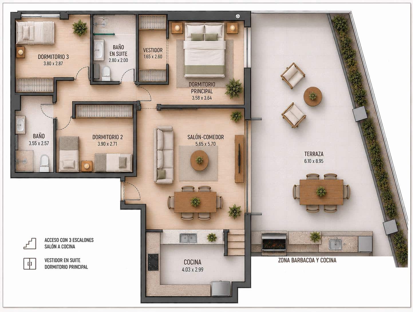 3 sovrum Lägenhet till salu i Torremolinos med pool garage - 650 000 € (Ref: 9934205)