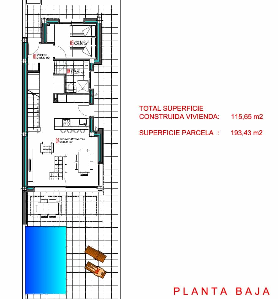 Chalet de 3 habitaciones en Torrevieja en venta con piscina garaje - 499.900 € (Ref: 8847935)