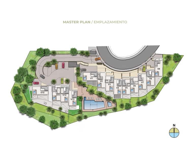 3 sovrum Radhus till salu i Mijas med pool - 1 475 815 € (Ref: 9562316)