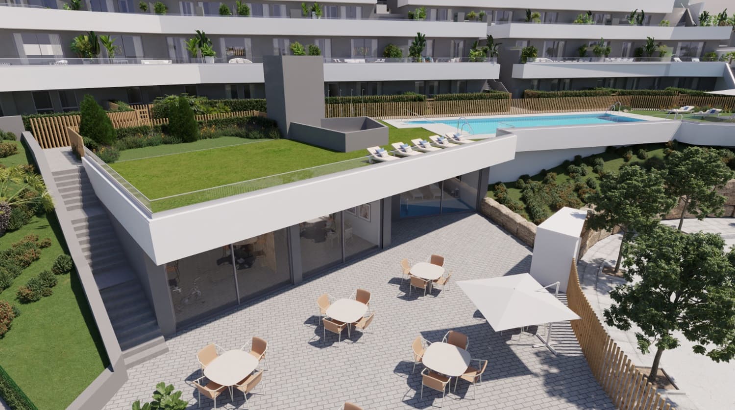 4 soveværelse Rækkehus til salg i Manilva med swimmingpool garage - € 465.000 (Ref: 9562371)