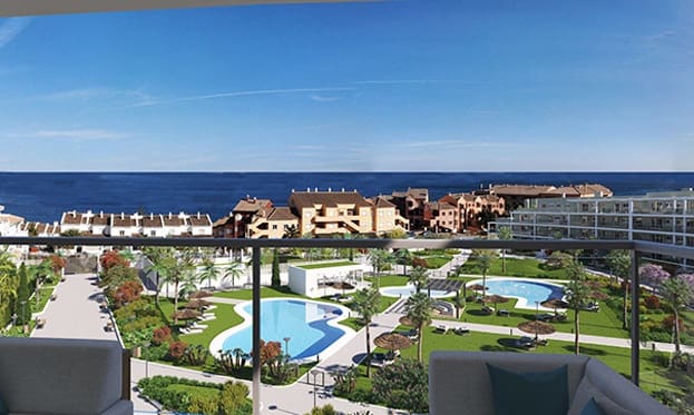 3 sovrum Strandlägenhet till salu i Chullera, Manilva med pool - 441 500 € (Ref: 9562521)