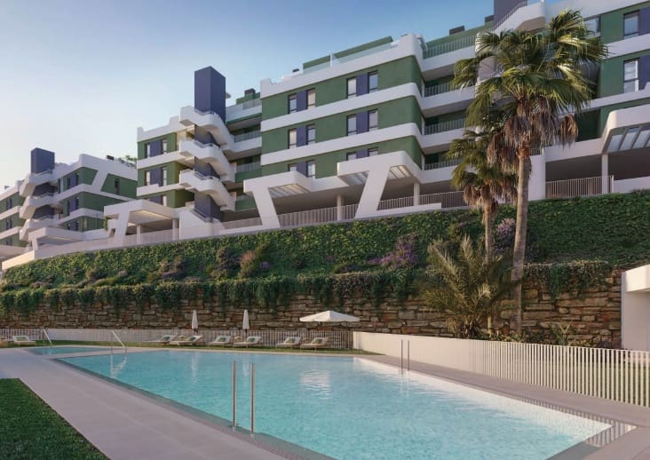 2 bedroom Beach Apartment for sale in Mijas with pool - € 443,000 (Ref: 9645820)