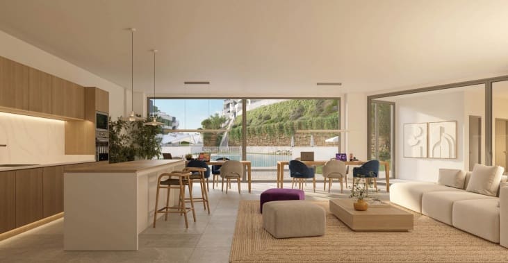 2 bedroom Beach Apartment for sale in Mijas with pool - € 443,000 (Ref: 9645820)