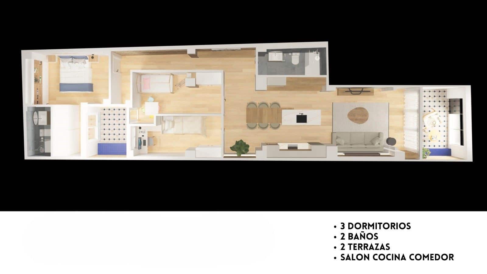 3 quarto Apartamento para venda em Valencia cidade - 480 000 € (Ref: 9805916)