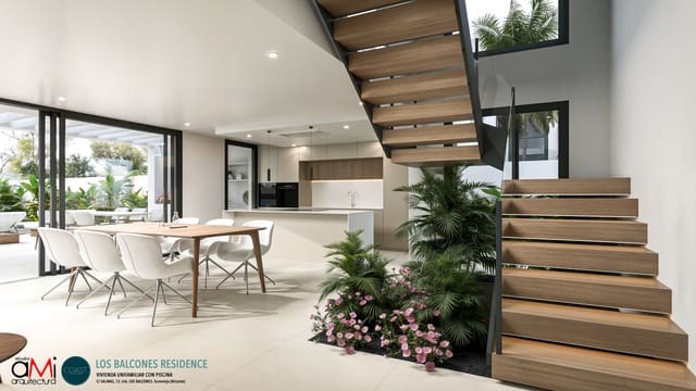 4 makuuhuone Huvila myytävänä paikassa Los Balcones - Los Altos, Torrevieja mukana uima-altaan 
autotalli - 815 000 € (Ref: 8846962)