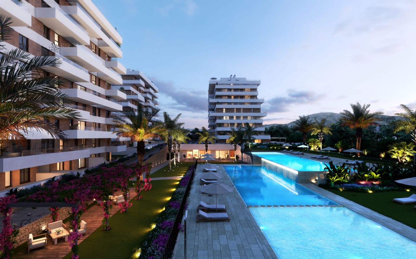 2 soveværelse Lejlighed til salg i La Villajoyosa / Vila Joiosa med swimmingpool garage - € 351.000 (Ref: 8856048)