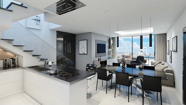 4 soveværelse Semi-Rækkehus til salg i Playa Poniente, Benidorm med swimmingpool garage - € 1.650.000 (Ref: 8856062)